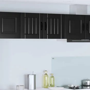 Kuchyňská skříň 2 pcs Černá 40 x 31 x 40 cm kompozitní dřevo