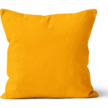 Polštář Mikroplyšový povlak na polštář 40x40 cm Hořčicový