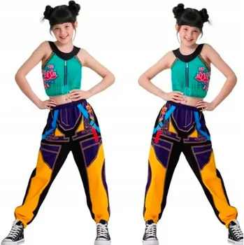 Karnevalový kostým DEMON HUNTERS KPOP - Kostým cosplay Zoey LOVKYNĚ DÉMONŮ převlek 140 Cm