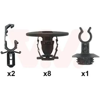 Kapota Montážní sada, víko motoru VAN WEZEL 0989797