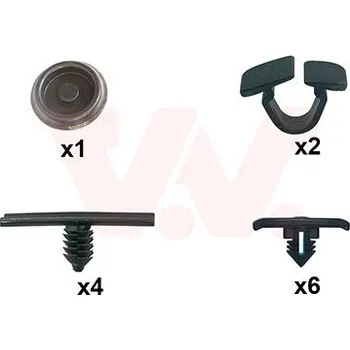 Kapota Montážní sada, víko motoru VAN WEZEL 0304797