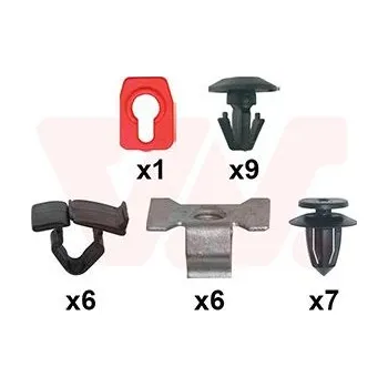 Kapota Montážní sada, víko motoru VAN WEZEL 0983797