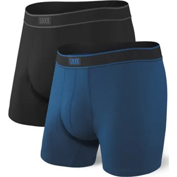 Trenýrky Saxx DAYTRIPPER BB FLY 2PK black/city blue heather boxerky