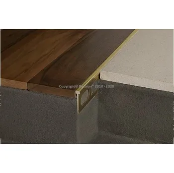 Stavební profil 74906 399/10 Dělící profil 10x4x25mm, MOSAZ