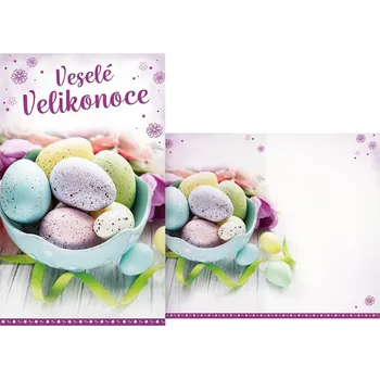 Velikonoční dekorace UNIPAP přání Velikonoční malé N02-102 Z PRANI_Z_669 609631