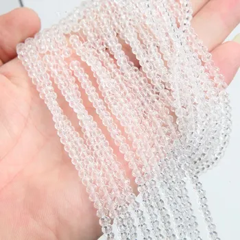 Náramek Křišťálové broušené rondelle korálky | šperky - 6 , 3x4mm (112-120ks)