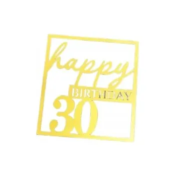 Obraz Zápich do dortu – 30. Narozeniny – Happy Birthday – Dekorace