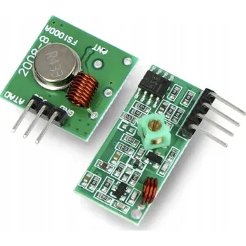 Zabezpečení domácnosti Rádiový modul vysílač FS100A + přijímač 433 MHz