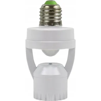 Pohybové čidlo OBJÍMKA ŽÁROVKY E27 60W S POHYBOVÝM SENZOREM PIR LED