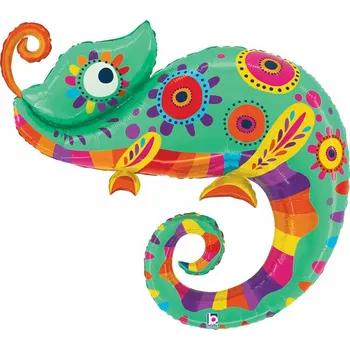 Balónek Fóliový balónek Chameleon Fiesta Mexiko barevný 89x77 cm