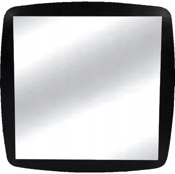 Zrcadlo Zaoblené zrcadlo černý rám 65x65 cm TOYJ21-060