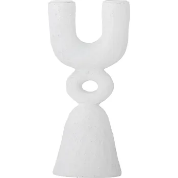 Bloomingville, Svícen na klasickou svíčku Syra dvojitý 22 cm bílý - Formadore