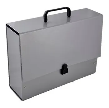 Archivační box Teczka rączką B4 Jumbo 10 cm pastel. srebrna, Penmate