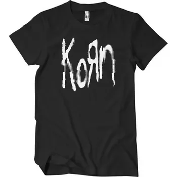 Korn Glitch Logo Black S Tričko