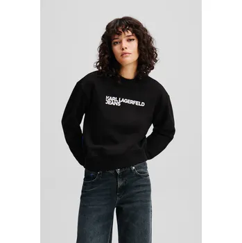 Dámská mikina MIKINA KARL LAGERFELD JEANS KLJ REG ESSENTIAL LOGO SWEAT BLACK