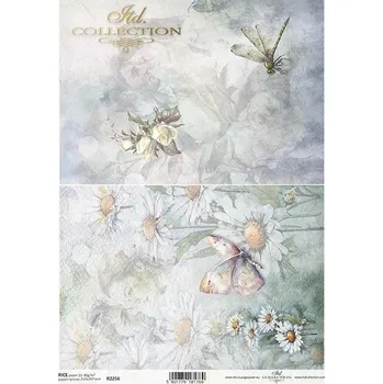Umělecký papír Rýžový papír A4 pro tvoření ITD - Květiny, portrét, akvarel - R2256