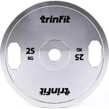 Trinfit Premium olympijský kotouč ocelový, 25 kg