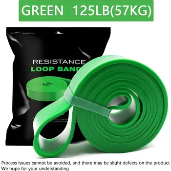 Odporová posilovací fitness guma | cvičební pás - Zelený