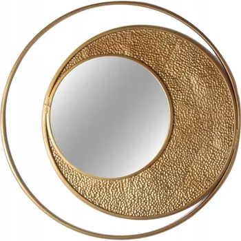 Zrcadlo Zlaté kulaté zrcadlo ve stylu art deco Ø80 cm TOY68-6727