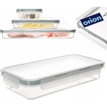 Dóza na potraviny Nízká plochá dóza do KUCHYNĚ na potraviny, uzeniny a sýry, 400 ml