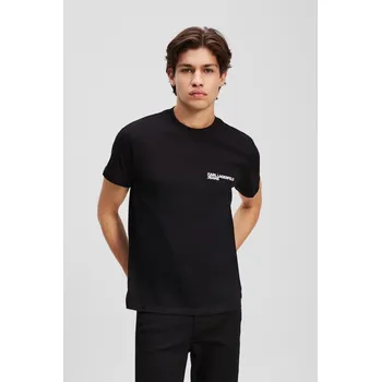 Pánské tričko TRIČKO KARL LAGERFELD JEANS KLJ SLIM SS TEE BLACK