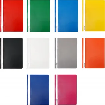 Závěsný tvrdý pořadač A4 PVC, mix 10 barev