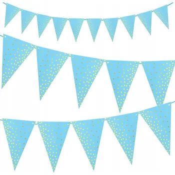 Narozeninový dekorativní banner, papírová girlanda - ozdoba na první narozeniny, Babyshower