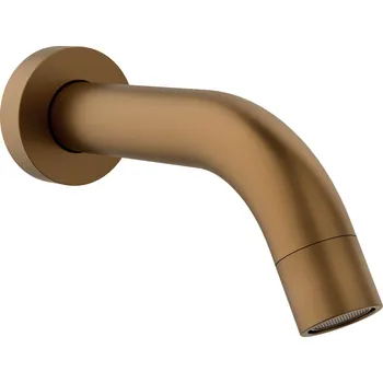 Vodovodní baterie SAPHO Nástěnná výtoková hubice, kulatá, 174mm, měď mat