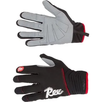 Rukavice REX LAHTI Racing, black/white, rukavice na běžky Velikost rukavic: L