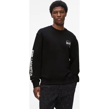 Pánská mikina MIKINA KARL LAGERFELD BIG IKON SWEATSHIRT BLACK