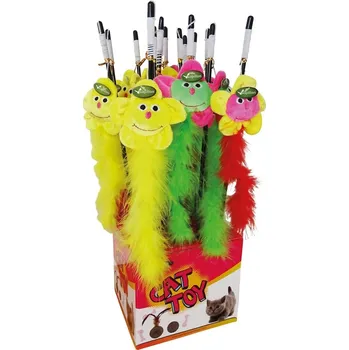 Hračka pro kočku PAPILLON Vábnička slunečnice s kuřecím peřím