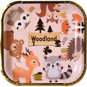 Obraz PAPÍROVÉ TALÍŘKY narozeninové ZVÍŘÁTKA 6 ks