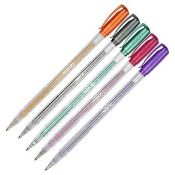 Długopisy żelowe GZ-031 Eko kpl. 5-kol. metalic, Rystor