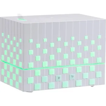 Aroma difuzér Rubikova kostka bílá 220 ml