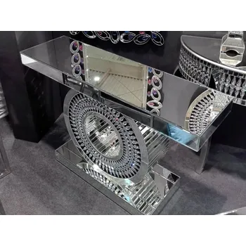 Konferenční stolek Konzolový Stolek Euro-Home stříbrná lesklá 120 x 80 x 35 cm