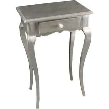 Noční stolek Dřevěný stříbrný noční stolek 51x35x80 cm M46