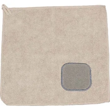 Utěrka Čisticí hadřík s drátěnkou na odolné nečistoty – mikrovlákno, opakovaně použitelný