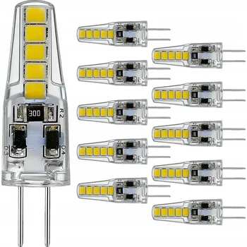 Žárovka 10x LED halogenová žárovka G4 6W 12V s teplým bílým světlem – energeticky úsporná