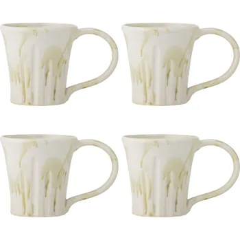 Bloomingville, Hrnek Joseph, 260 ml, bílý, 4 ks - Formadore