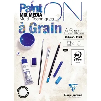 Clairefontaine Paint'On Skicář 15 A6 250 g