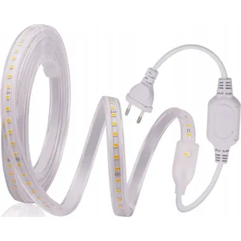 LED páska Sada LED pásku 120 LED/m, 5 m, možnost zkrácení po 20 cm, NEUTRÁLNÍ bílá, 230 V