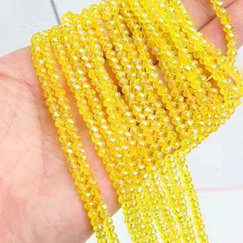 Náramek Křišťálové broušené rondelle korálky | šperky - 20 , 4x6mm (85-88ks)