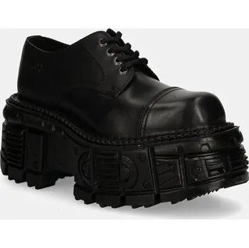 Dámské polobotky Kožené polobotky New Rock CRUST NEGRO + TANK NEGRO M.TANKMILI003.S1 černá 99X, EUR 38