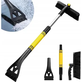 Autoškrabka ŠKRABKA NA OKNA a led 63,5 CM Kartáč na odklízení sněhu 3v1