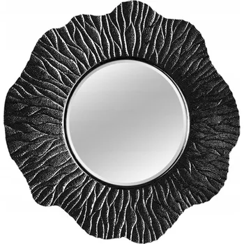 Zrcadlo Zrcadlo v nepravidelném černém rámu Ø110 PU443C
