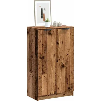 Botník vidaXL Botník 59 x 35 x 100,5 cm kompozitní dřevo [856993] Barva: Staré dřevo