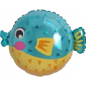 Balónek Fóliový balónek ve tvaru ryby čtverzubce IMPREZA BALÓNKY 48,5x55 cm