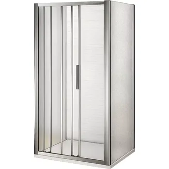 AFTER COMBI II 80x100x80 Grape Sprchový kout nástěnný