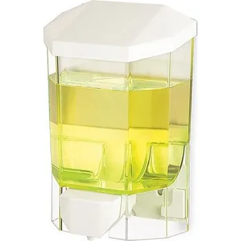 Dávkovač mýdla Rystol Ekonomy dávkovač na mýdlo čirý/bílý 1l 413018