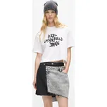 TRIČKO KARL LAGERFELD JEANS KLJ REG CROPPED GRAFFITI TEE WHITE